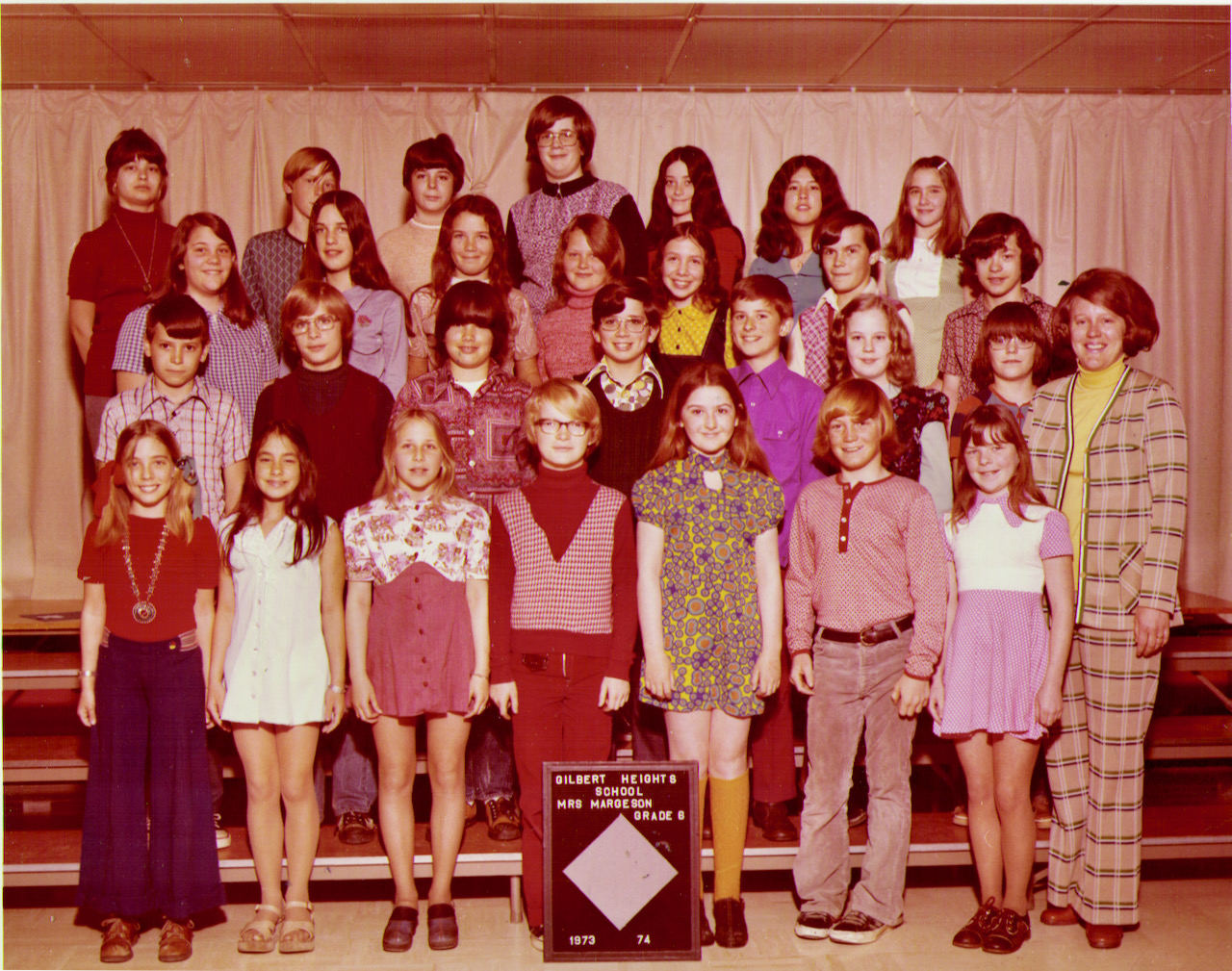 Gilbert Heights Elementary School Grade 6 1973-1974