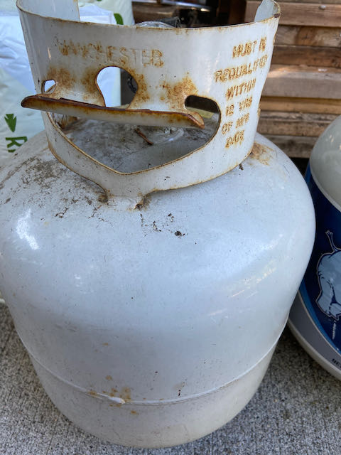 Rusted Propane Tank