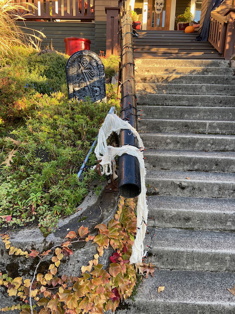 Neighbor&rsquo;s Halloween Chute for Candy