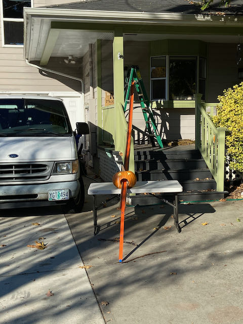 Neighbor&rsquo;s Halloween Chute for Candy