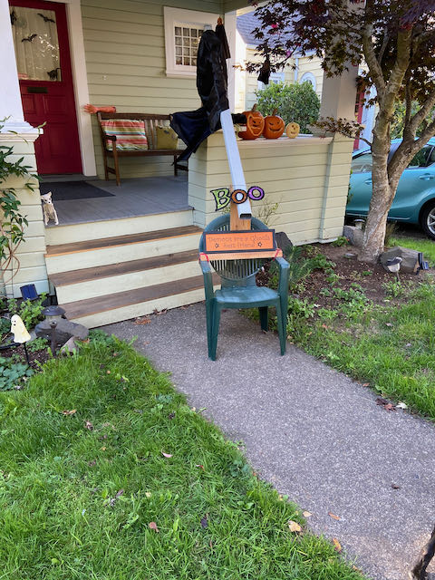 Neighbor&rsquo;s Halloween Chute for Candy