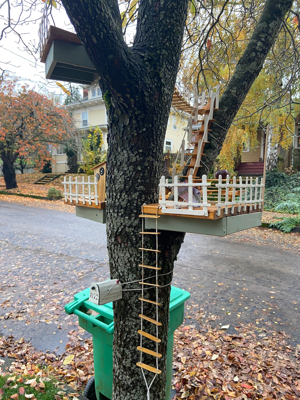 Tree House for Fairies.  Or Squirrels.  Southwest side